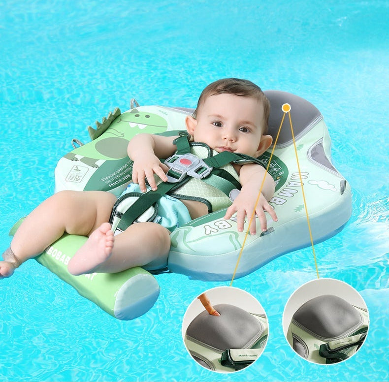 Mambobaby Flotteur de piscine Dinosaur avec canopée